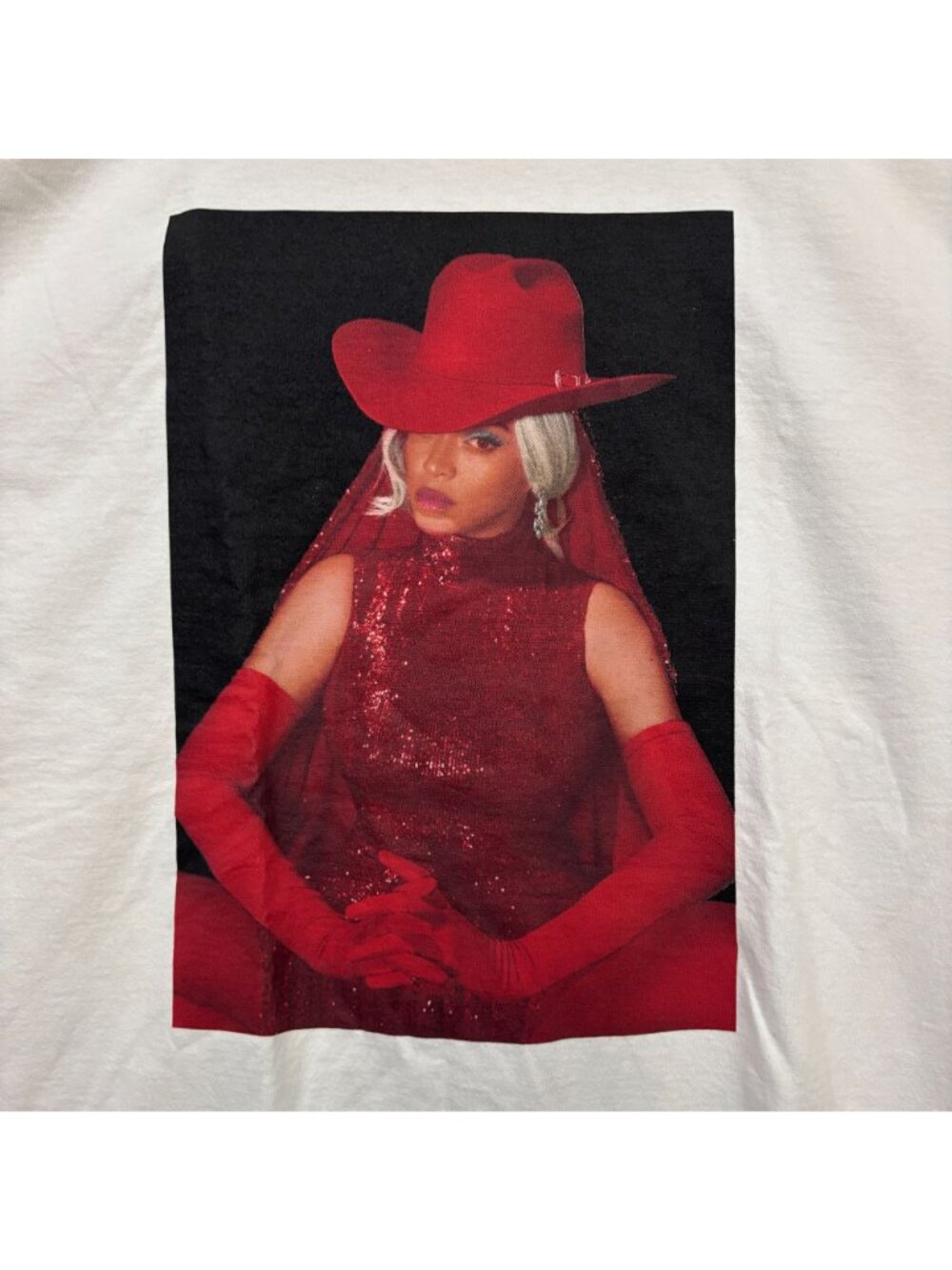 Beyoncé Cowboy Carter Tour White T-Shirt Size Extra Large - Picture 2 of 4